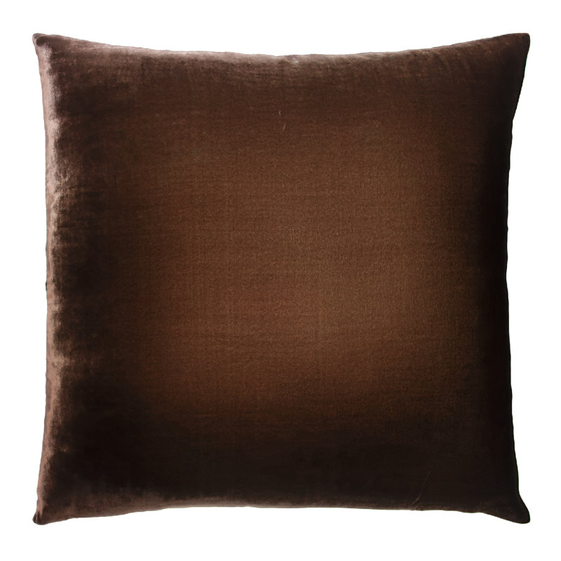 Square Pillow Cover & Insert, Square 22", Dark Brown