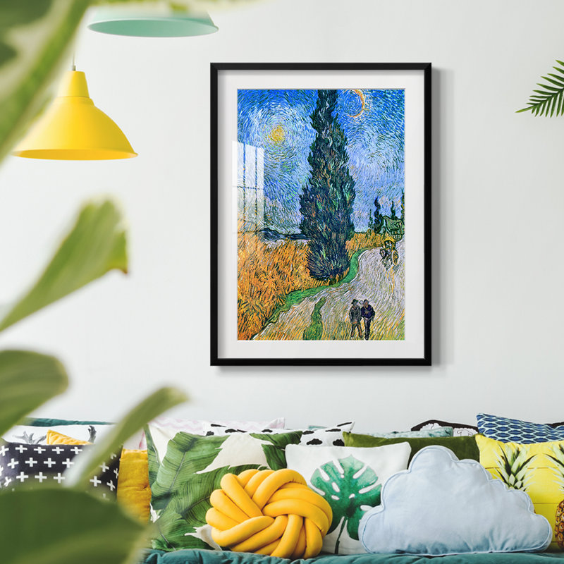 Paysage rétro Lxxv - impression encadrée