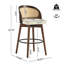 Ensemble de 2 chaises d'appoint en bois