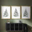 Christmas Holiday Art VI - reproduction sur mesure encadrée de qualité supérieure - 3 pièces-1830521620-1830521621