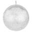 Boule disco miroir avec boule suspendue argentée 12 po