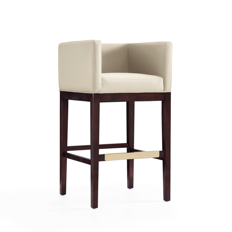 Beeley Upholstered Counter Stool with Solid Wood Frame