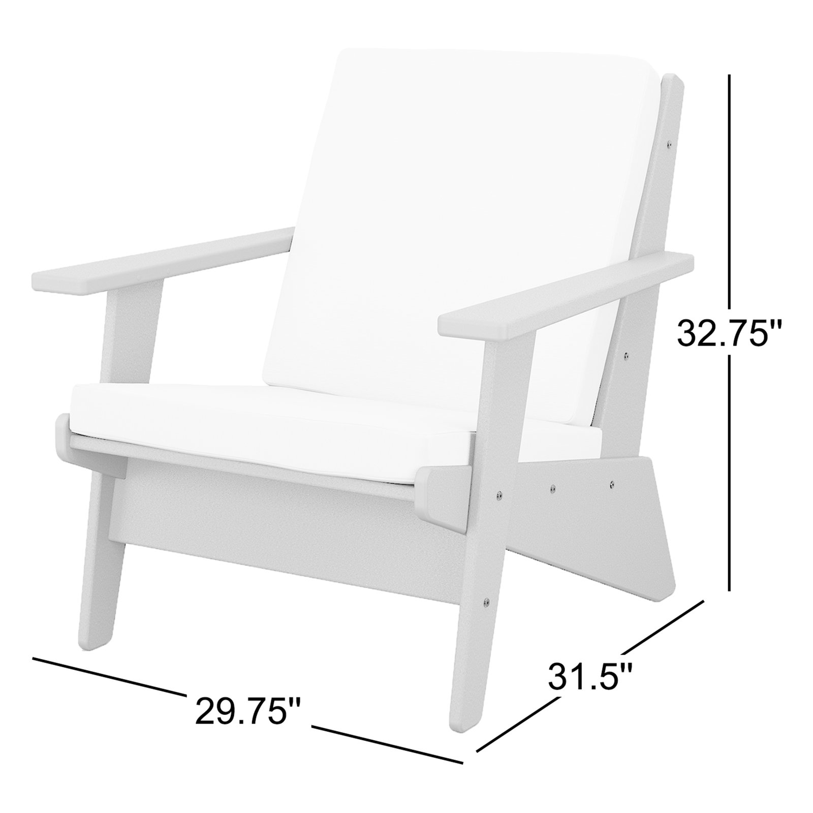 Riviera Modern Lounge Chair, Ash Charcoal, Sand