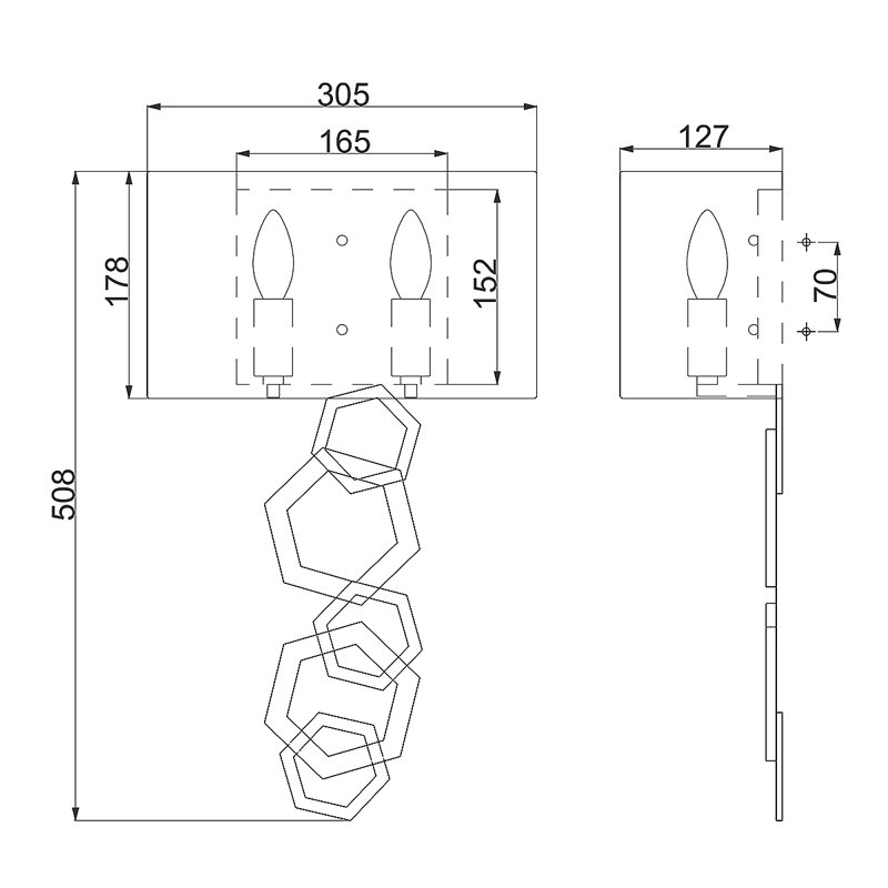 Euart Flush Mounted Sconce