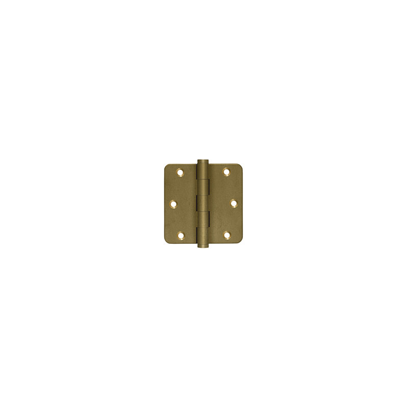 Deltana DSB35R410BM-R 3-1/2" x 3-1/2" x 1/4" Radius Hinges Bronze Medium Pair, Bronze