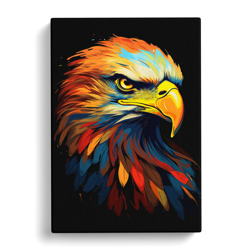 Eagle Minimalism Art - Print, 50cm H x 35cm W x 3cm D