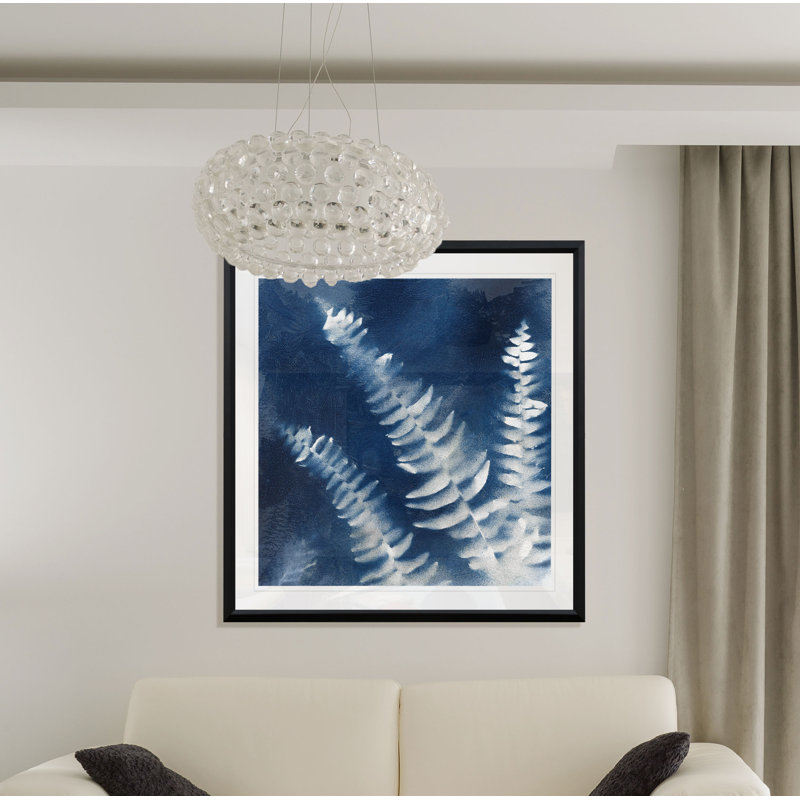 « nature indigo i », reproduction encadrée, H 30,5 po x l 30,5 po x P 1,5 po