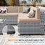 Cawanna 7 Piece Outdoor Rattan Seating Group with Cushions-1126167306-1082271948