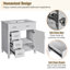30" Single Bathroom Vanity with Ceramic Top-858868681