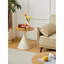 TABLE RONDE BLANC + BOIS