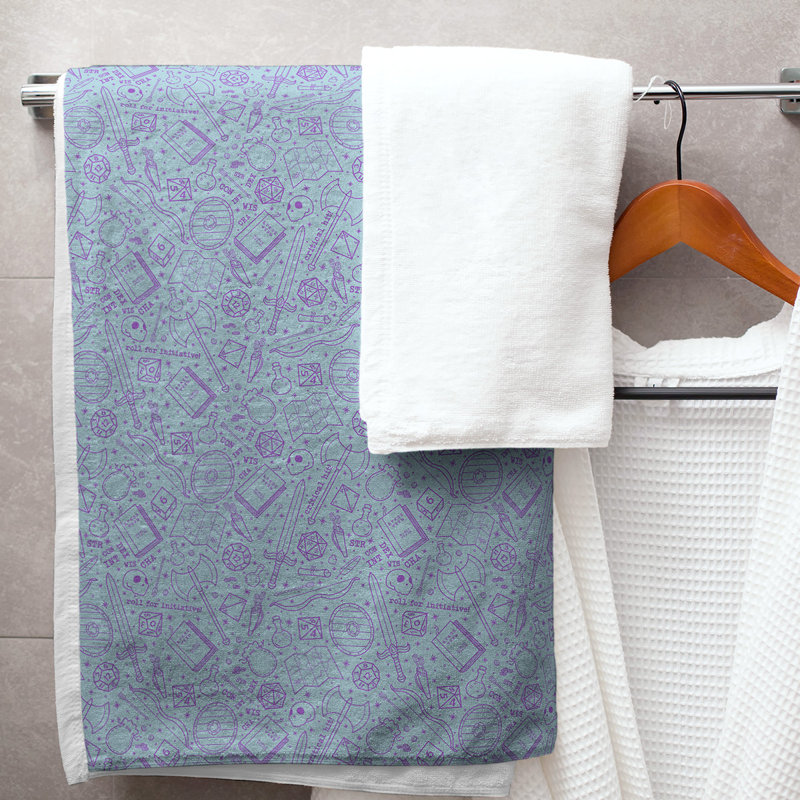 Katelyn Elizabeth Bath Towel, Blue/Purple
