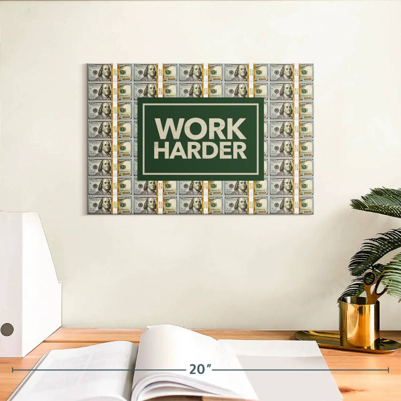 Tergel Work Harder, 8" H x 12" W