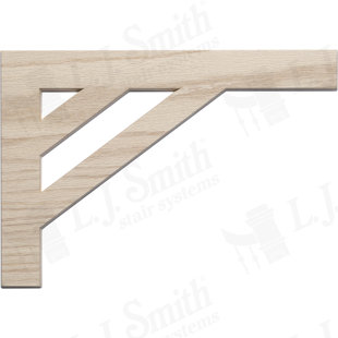 Embossed Oak Right Hand Stair Bracket