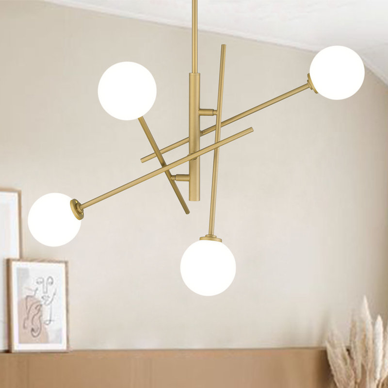 Lustre sphérique spoutnik à 4 lumières Loughrey