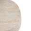 Table d'appoint d'extérieur moderne à l'apparence de travertin MGO moderne, table d'appoint toutes saisons avec texture nervurée pour patio, balcon et salon