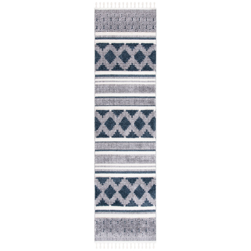 Jaamal Performance Geometric Rug, Runner 2'2" x 12'