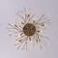 Plafonnier semi-encastré en cristal 10 branches Vintage