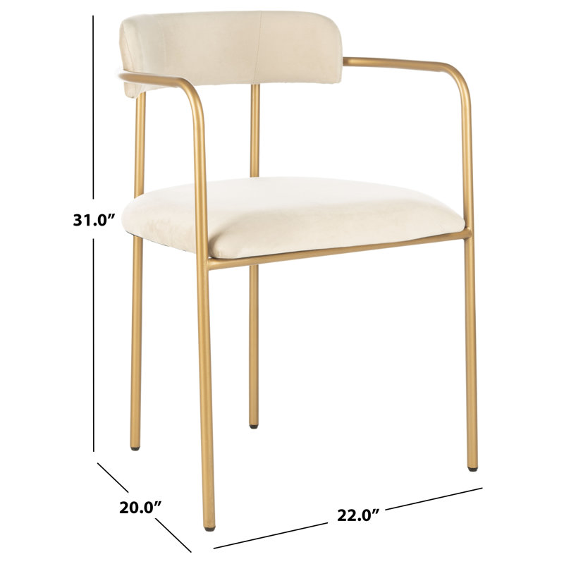 Saito 19'' H Upholstered Armchair, Beige