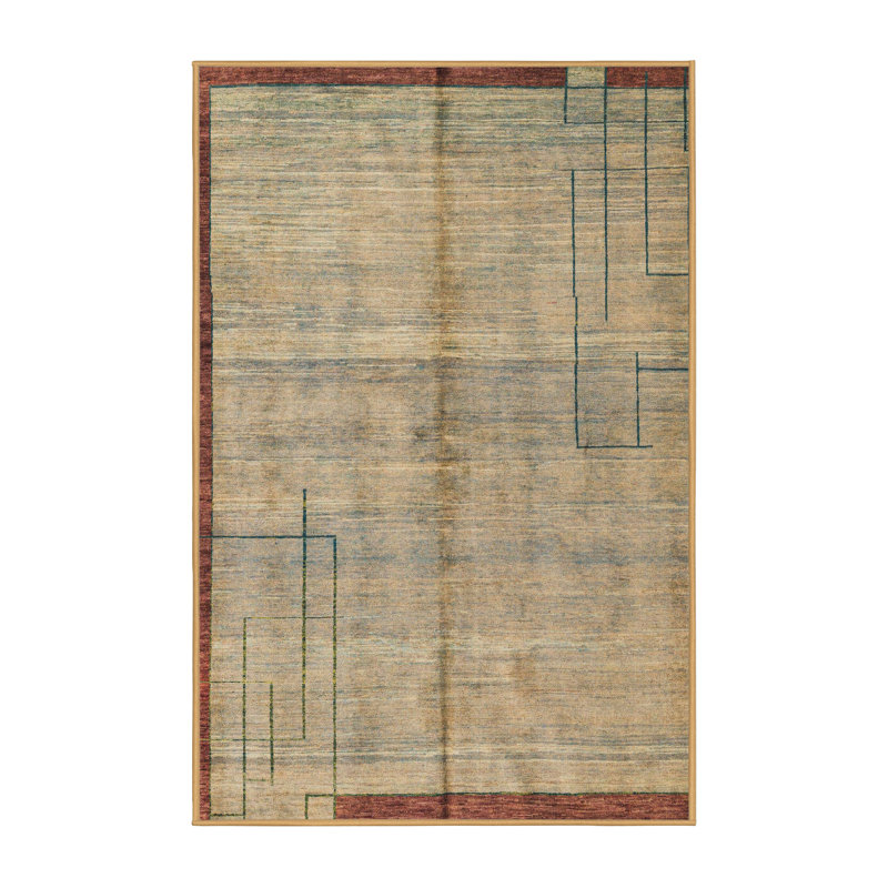 Abstract Indoor Rug, Rectangle 6' x 9'