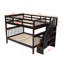 Escalier - Lit superposé avec rangement et garde-corps pour chambre à coucher VIEUX SKU: LPAAP
