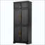 Armoire de cuisine Farmhouse avec 8 portes, armoire de rangement avec 4 tablettes réglables, tiroir caché, support à vin, armoire polyvalente pour la cuisine, la salle à manger et la salle de bain-117856654