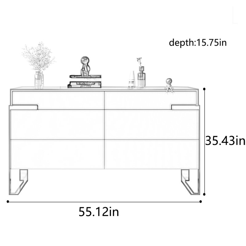 Armoire de luxe légère, Blanc
