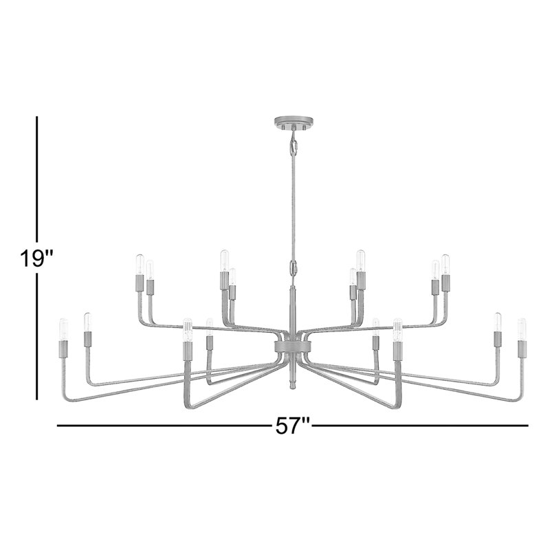 Anacelia 16-light tiered chandelier
