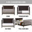 Lit de bébé convertible 4 en 1 Latium-1530605580