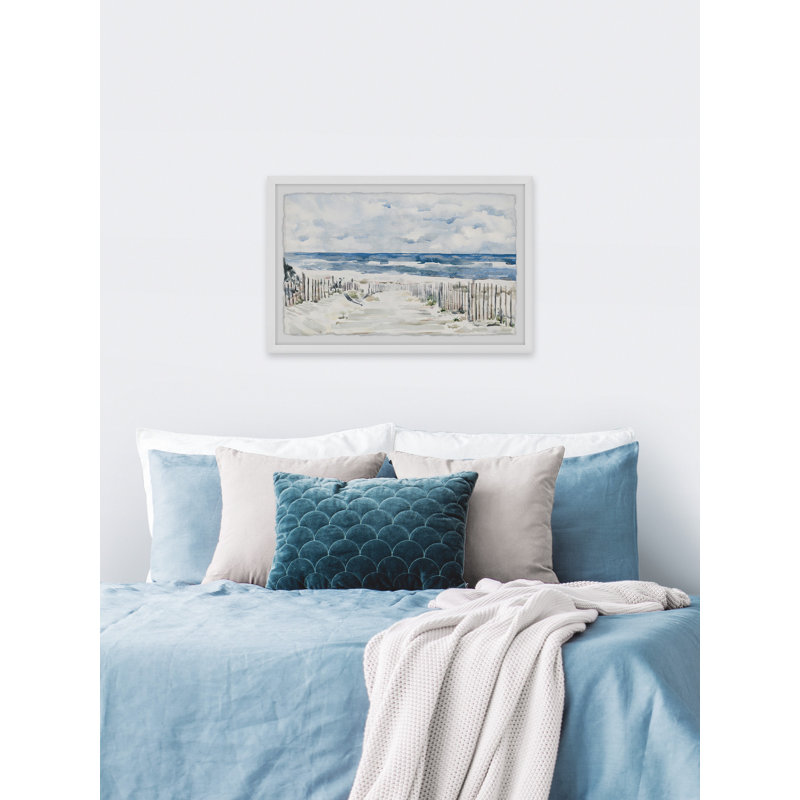 Coastal Pathway - Single Picture Frame Painting, 20 cm H x 30 cm W