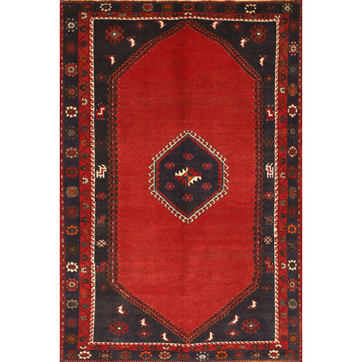 Tapis traditionnel rouge / noir Metcalfe