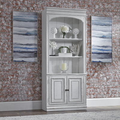 Colchester Storage Bookcase w/ 3 Shelves and 1 Cabinet