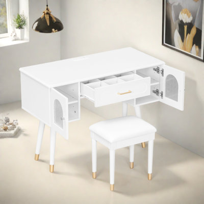 Ensemble de coiffeuse et coiffeuse Elegant Vanity