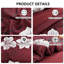 Ensemble d'édredon floral 7 pièces avec draps en microfibre toutes saisons-122608037-122608039