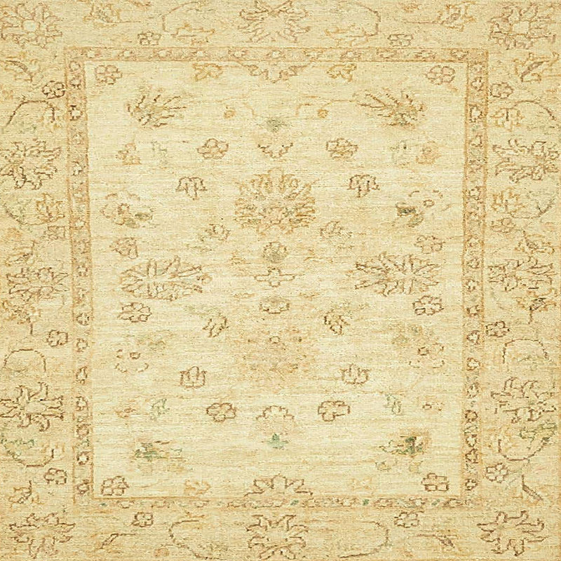 Tapis décoratif multicolore à motif abstrait, Carré 8 pi