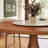 Round Mid-Century Farmhouse Solid Wood Dining Table Set With 360° Silent Turntable-1209253791-1209726583
