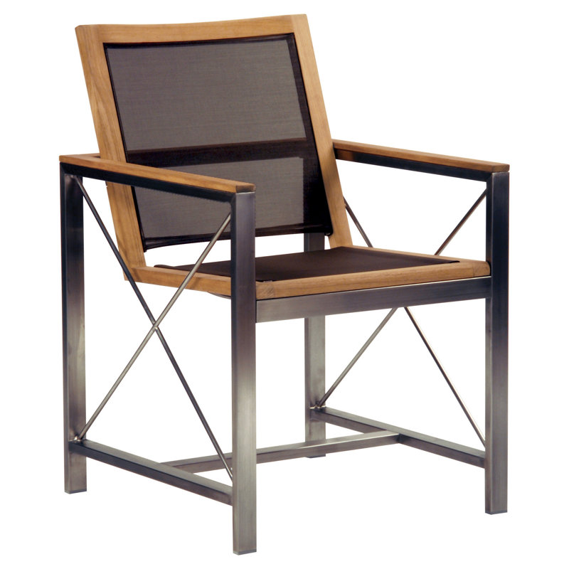 Ibiza Outdoor Dining Armchair, Black, No