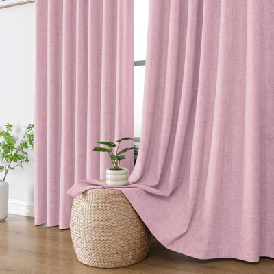 Rideaux occultants et isolants 100% isolants et isolants avec passe-tringle pour chambre à coucher (ensemble de 2)