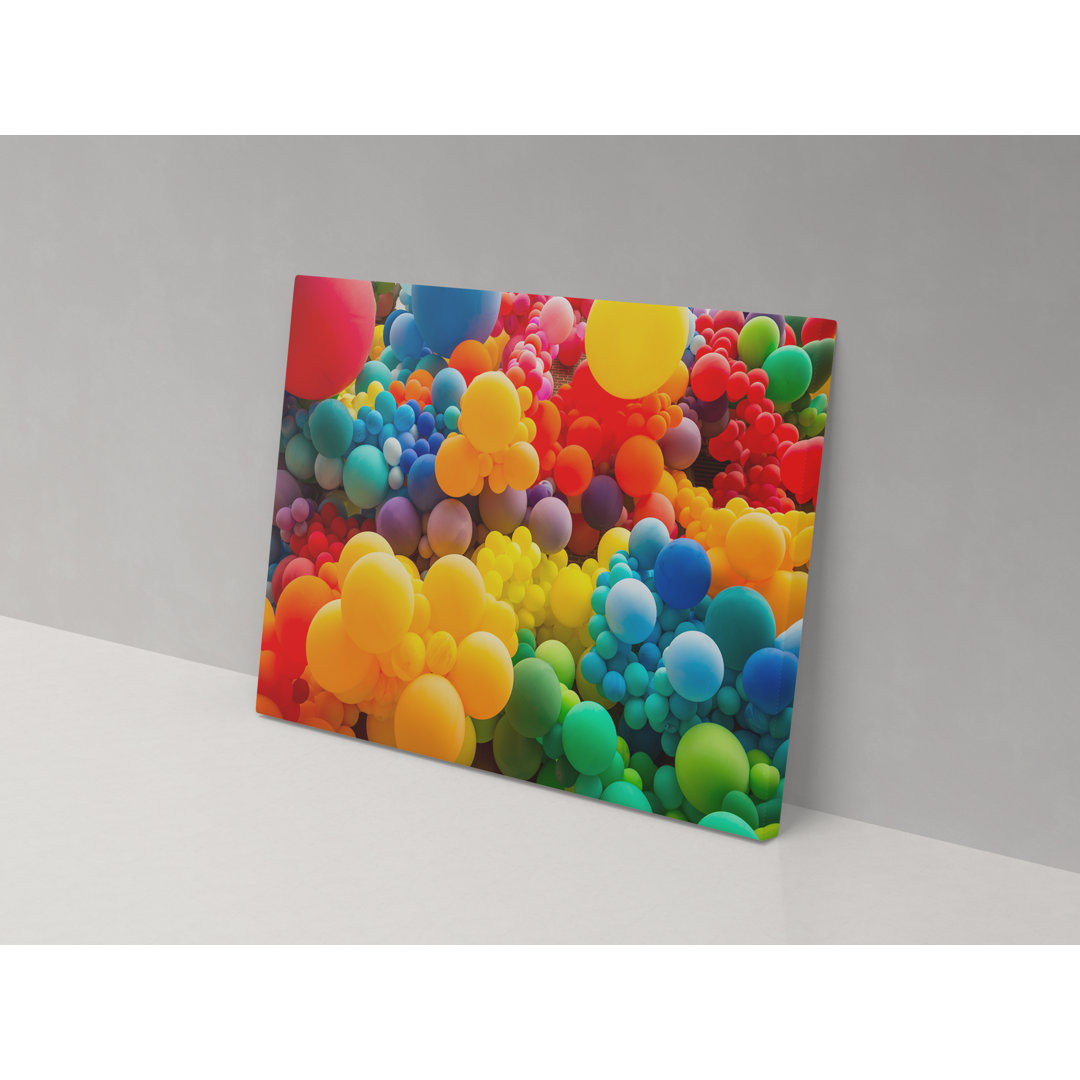 Colour Balloons - Wrapped Canvas Painting