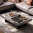 Luxury-lite rectangular marble coffee table-656451200