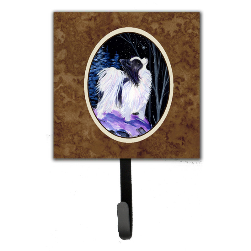 Porte-laisse papillon starry night et crochet mural