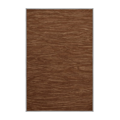 Machine Washable Abstract Brown Area Rug