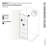 Esprit 30 in. x 78 in. French Monture Single Fixed Shower Panel