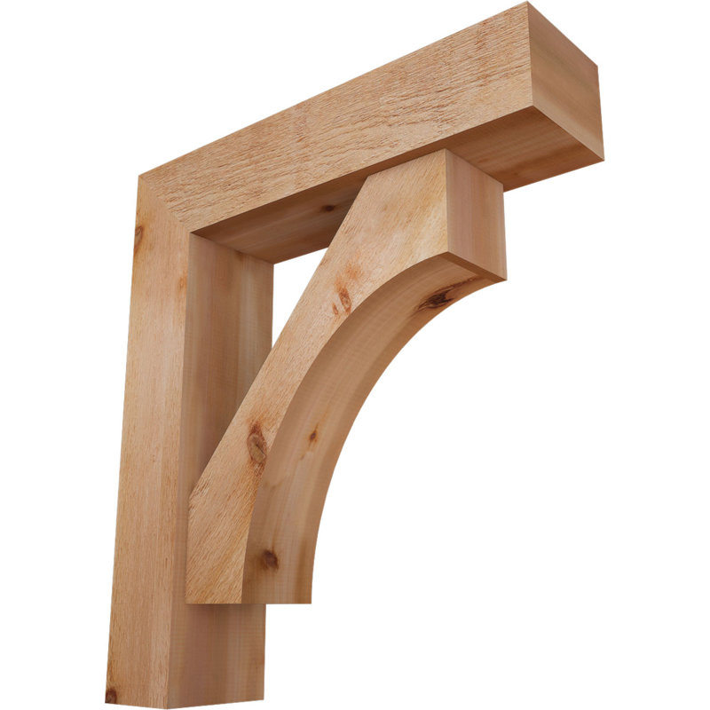 Support Westlake Block avec support décalé, 36 x 32, Cèdre rouge occidental de l 8 po (scié brut)