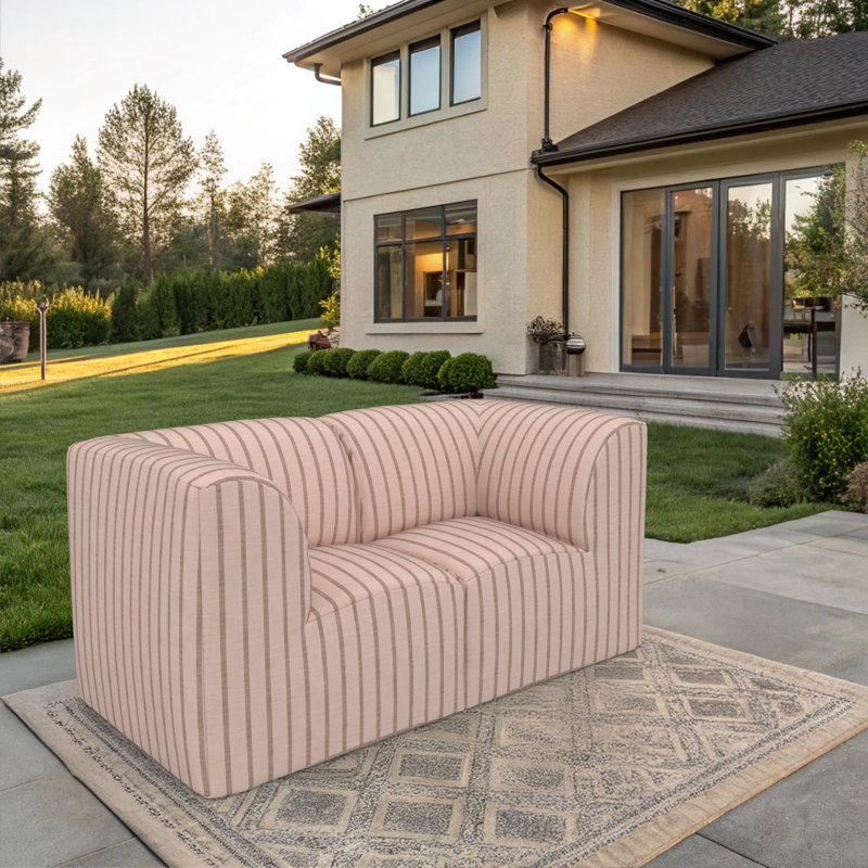 Chaise de coin de patio Praia Sunbrella®, Sunbrella® Unwind Cameo