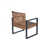 Black Cushion/Light Brown Frame selected