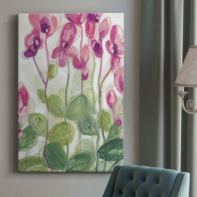 «Cyclamen Fantasia II», impression sur toile tendue