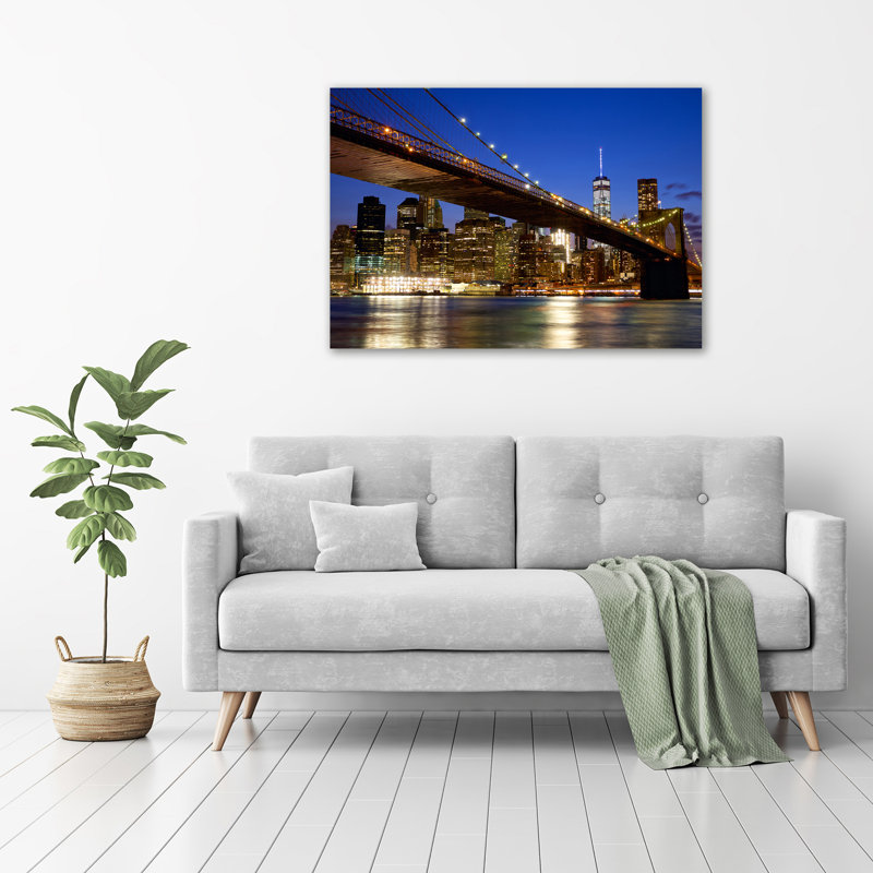 Manhattan New York - Wrapped Canvas Print