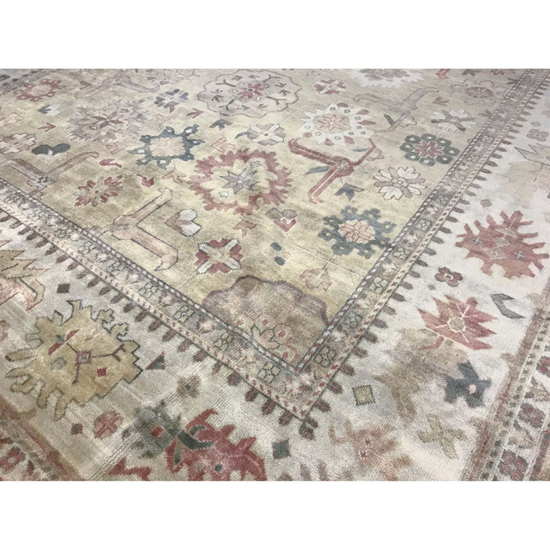 Oushak Hand Woven Wool Oriental Area Rug