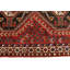 Tapis tribal rouge fait à la main à motif géométrique rouge 3 pi 6 po x 4 pi 9 pi