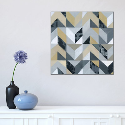 Geometric I 1 Piece Wrapped Canvas Painting